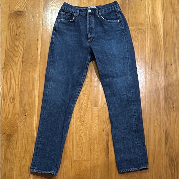 Agolde Remy High Rise Straight-Leg Jeans - Picture 2 of 9